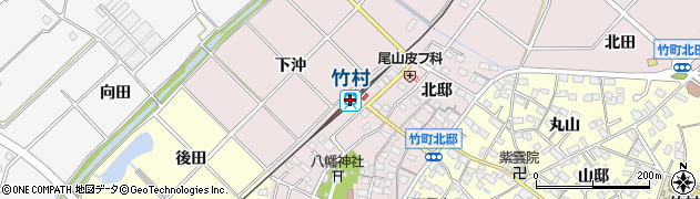 竹村駅周辺の地図