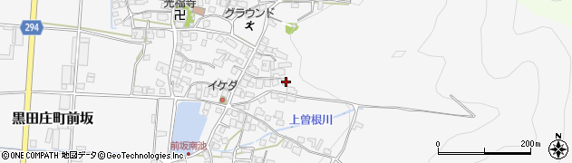 兵庫県西脇市黒田庄町前坂454周辺の地図