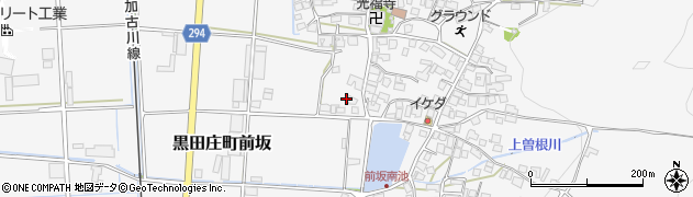 兵庫県西脇市黒田庄町前坂226周辺の地図