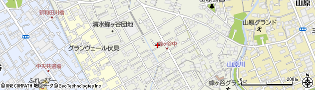 静岡県静岡市清水区蜂ヶ谷250周辺の地図