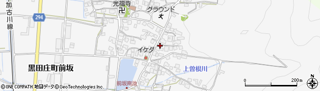 兵庫県西脇市黒田庄町前坂441周辺の地図