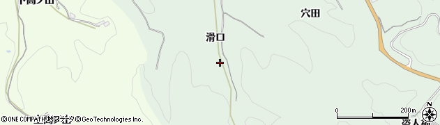 愛知県豊田市松平町（滑口）周辺の地図