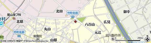 愛知県豊田市住吉町八百山周辺の地図