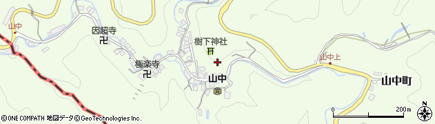 滋賀県大津市山中町2周辺の地図