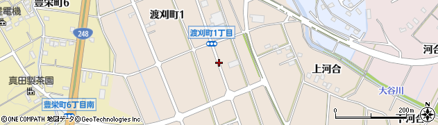 愛知県豊田市渡刈町（東大新田）周辺の地図