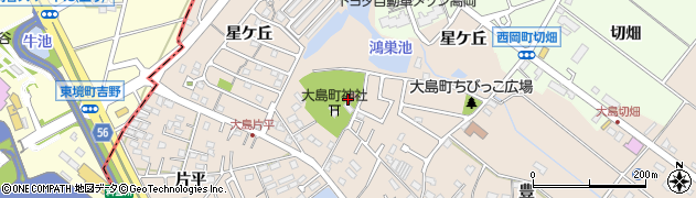 愛知県豊田市大島町（元の山）周辺の地図