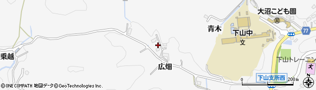 愛知県豊田市大沼町広畑15周辺の地図