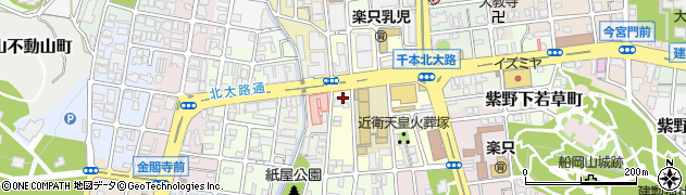 京都府京都市北区紫野花ノ坊町周辺の地図