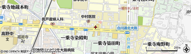 京都府京都市左京区一乗寺木ノ本町周辺の地図