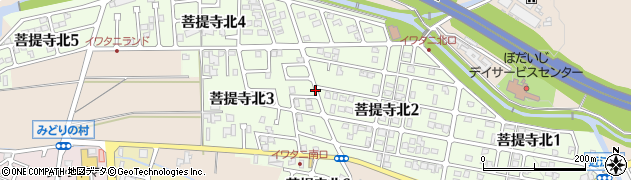 滋賀県湖南市菩提寺北周辺の地図