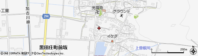 兵庫県西脇市黒田庄町前坂237周辺の地図