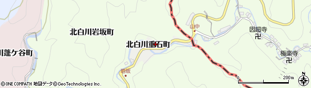京都府京都市左京区北白川重石町周辺の地図