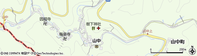 滋賀県大津市山中町13周辺の地図