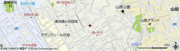 静岡県静岡市清水区蜂ヶ谷248周辺の地図