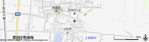 兵庫県西脇市黒田庄町前坂301周辺の地図