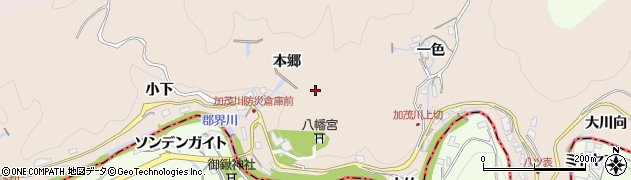 愛知県豊田市加茂川町（本郷）周辺の地図