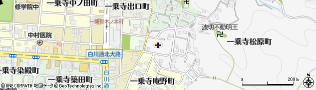 京都府京都市左京区一乗寺松原町75周辺の地図