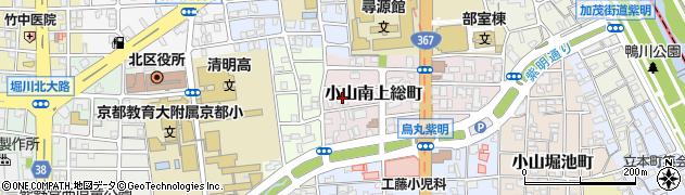 京都府京都市北区小山南上総町周辺の地図