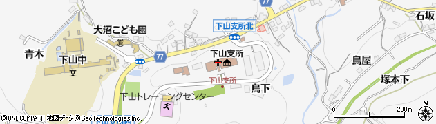 豊田市下山支所周辺の地図