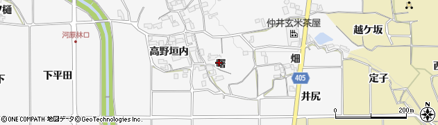 京都府亀岡市河原林町河原尻（曙）周辺の地図