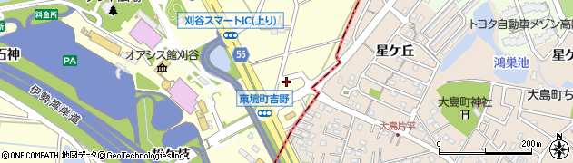 愛知県刈谷市東境町吉野140周辺の地図