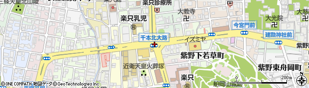 千本北大路周辺の地図
