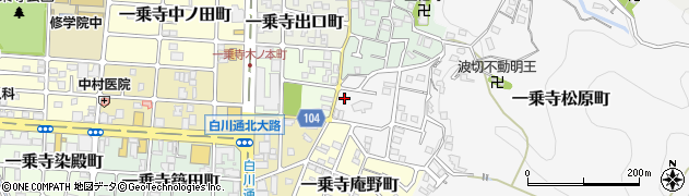 京都府京都市左京区一乗寺松原町83周辺の地図