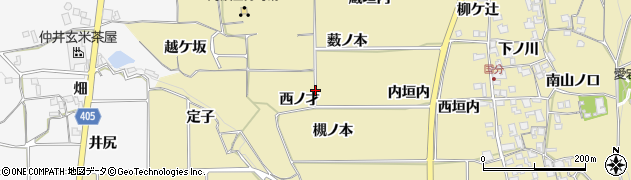 京都府亀岡市千歳町国分（西ノ才）周辺の地図