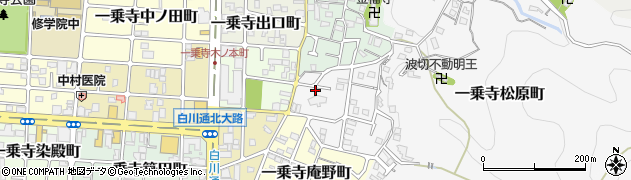 京都府京都市左京区一乗寺松原町60周辺の地図