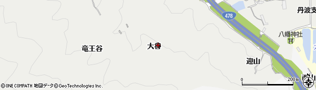 京都府亀岡市千代川町湯井（大谷）周辺の地図