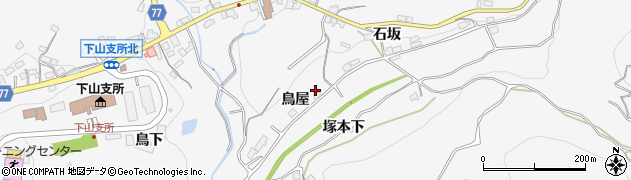 愛知県豊田市大沼町鳥屋21周辺の地図