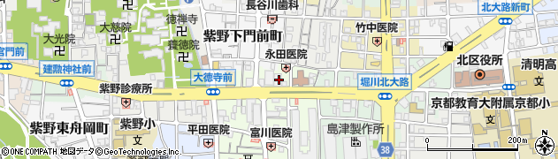 京都信用金庫北大路支店周辺の地図