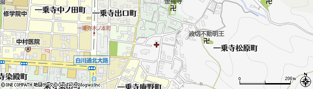 京都府京都市左京区一乗寺松原町68周辺の地図