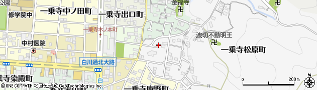 京都府京都市左京区一乗寺松原町61周辺の地図