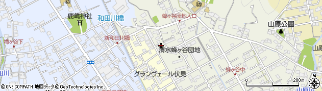 静岡県静岡市清水区蜂ヶ谷508周辺の地図