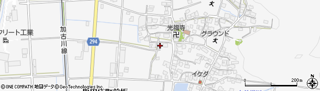 兵庫県西脇市黒田庄町前坂221周辺の地図