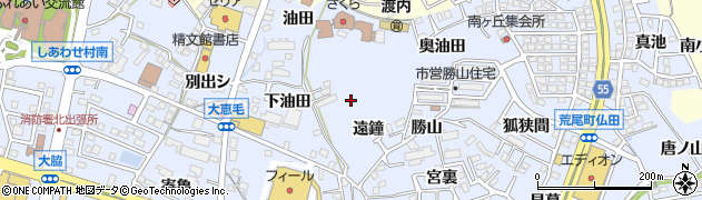 愛知県東海市荒尾町（遠鐘）周辺の地図