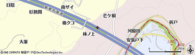 愛知県豊田市桂野町（林ノ上）周辺の地図