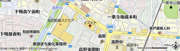 京都銀行イズミヤ高野店 ＡＴＭ周辺の地図