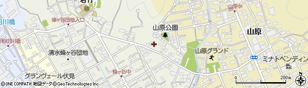 静岡県静岡市清水区蜂ヶ谷322周辺の地図