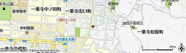 京都府京都市左京区一乗寺松原町50周辺の地図