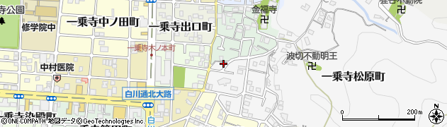 京都府京都市左京区一乗寺松原町54周辺の地図