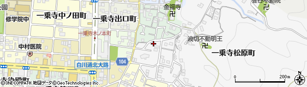 京都府京都市左京区一乗寺松原町65周辺の地図