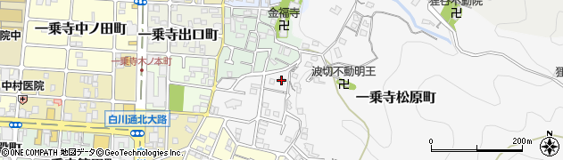 京都府京都市左京区一乗寺松原町86周辺の地図