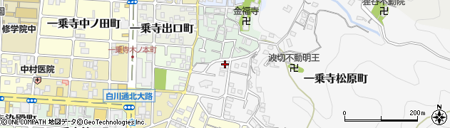 京都府京都市左京区一乗寺松原町66周辺の地図