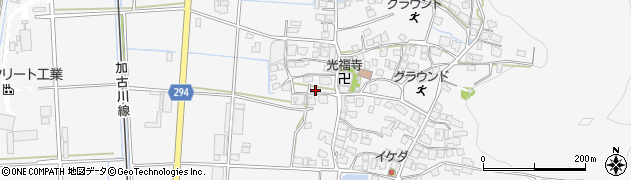 兵庫県西脇市黒田庄町前坂628周辺の地図