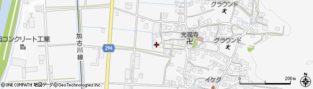 兵庫県西脇市黒田庄町前坂782周辺の地図