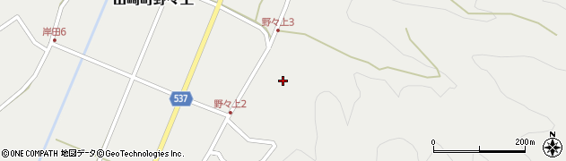 兵庫県宍粟市山崎町野々上周辺の地図