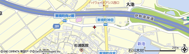 愛知県刈谷市東境町（神田）周辺の地図