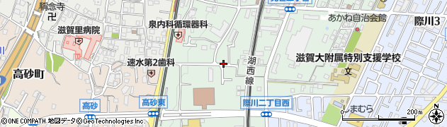 滋賀県大津市見世周辺の地図